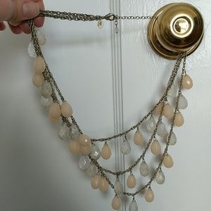 Anthropologie Jewelry - Anthropologie crystal and peach necklace Anthropologie Jewelry - Anthropologie crystal and peach necklace